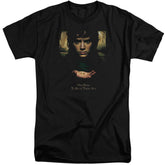 Lord Of The Rings Frodo One Ring Men's 18/1 Tall Cotton Short-Sleeve T-Shirt